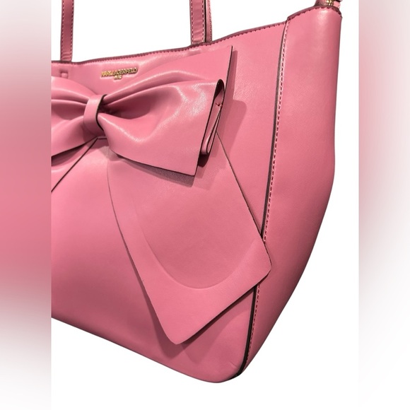 Karl Lagerfeld purple plum Big Bow Shoulder Purse | Karl Lagerfeld Bag - Picture 4 of 14